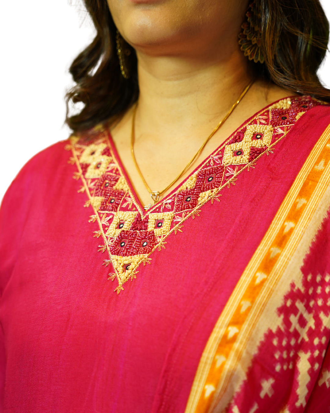 Sunset Bloom Anarkali
