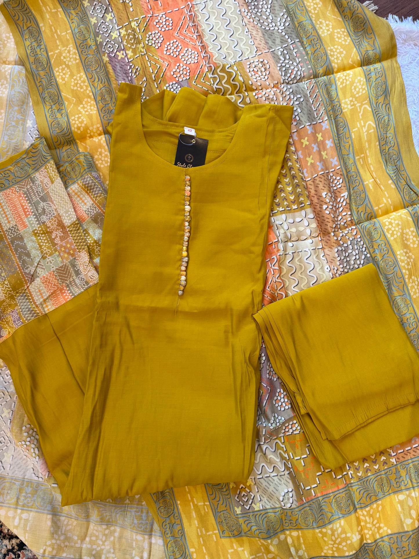 The Aura Collection: Handcrafted Bordered Anarkalis