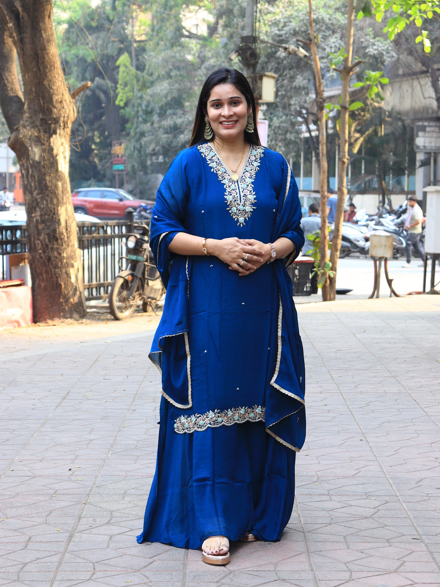 Party Wear Handwork Sharara Set