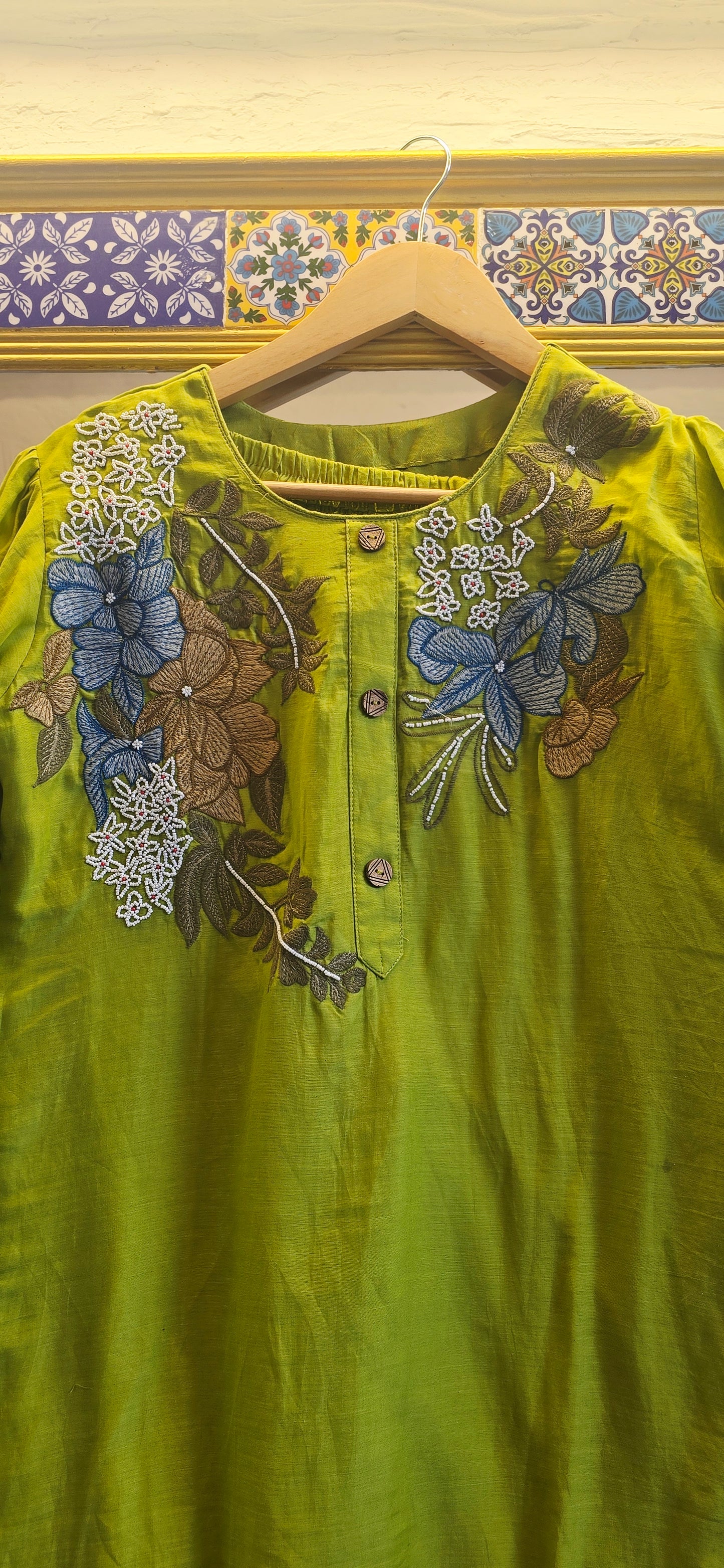 Embroidered bloom coord set