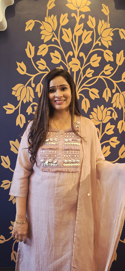 Statement Shell Kurta Set