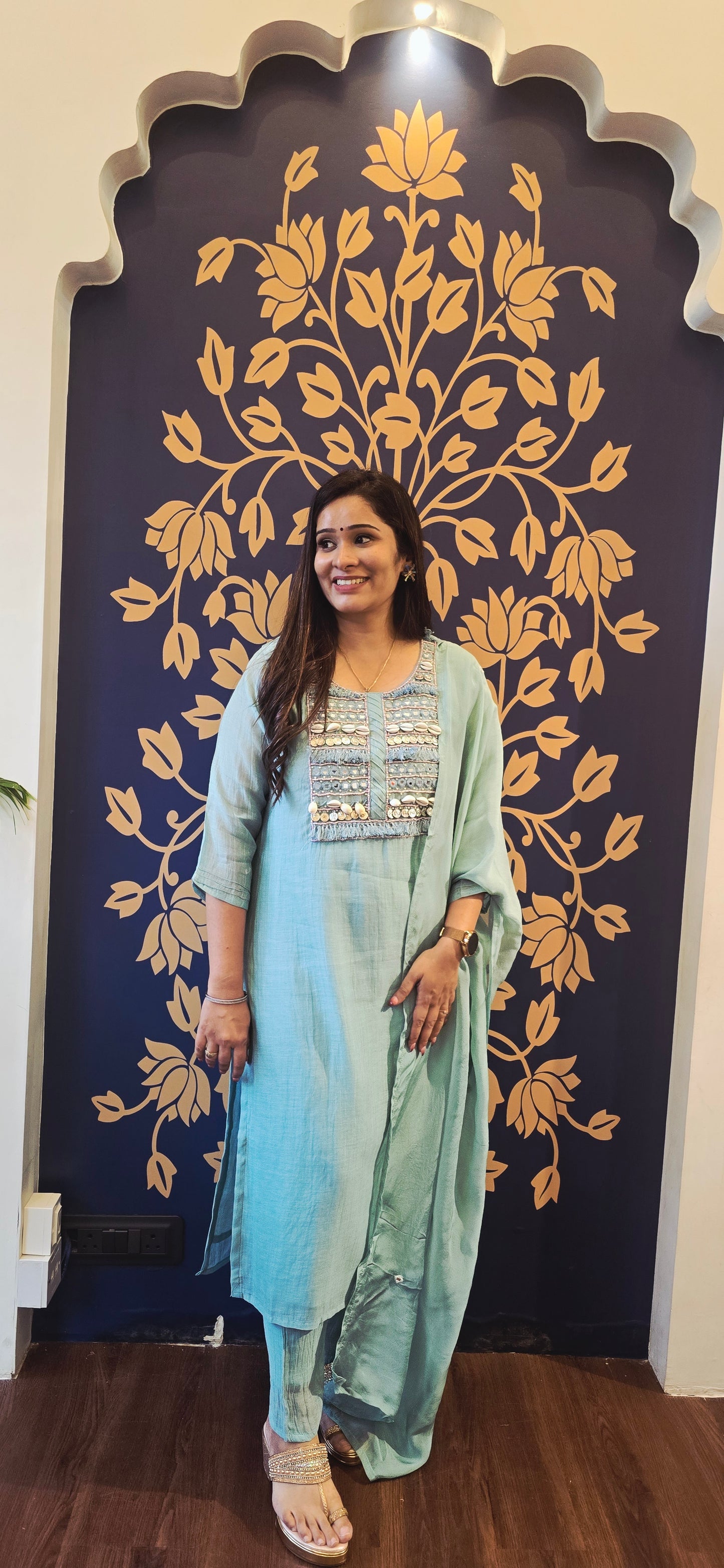 Statement Shell Kurta Set