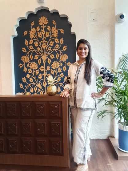 Monochrome Elegance Co-ord Set