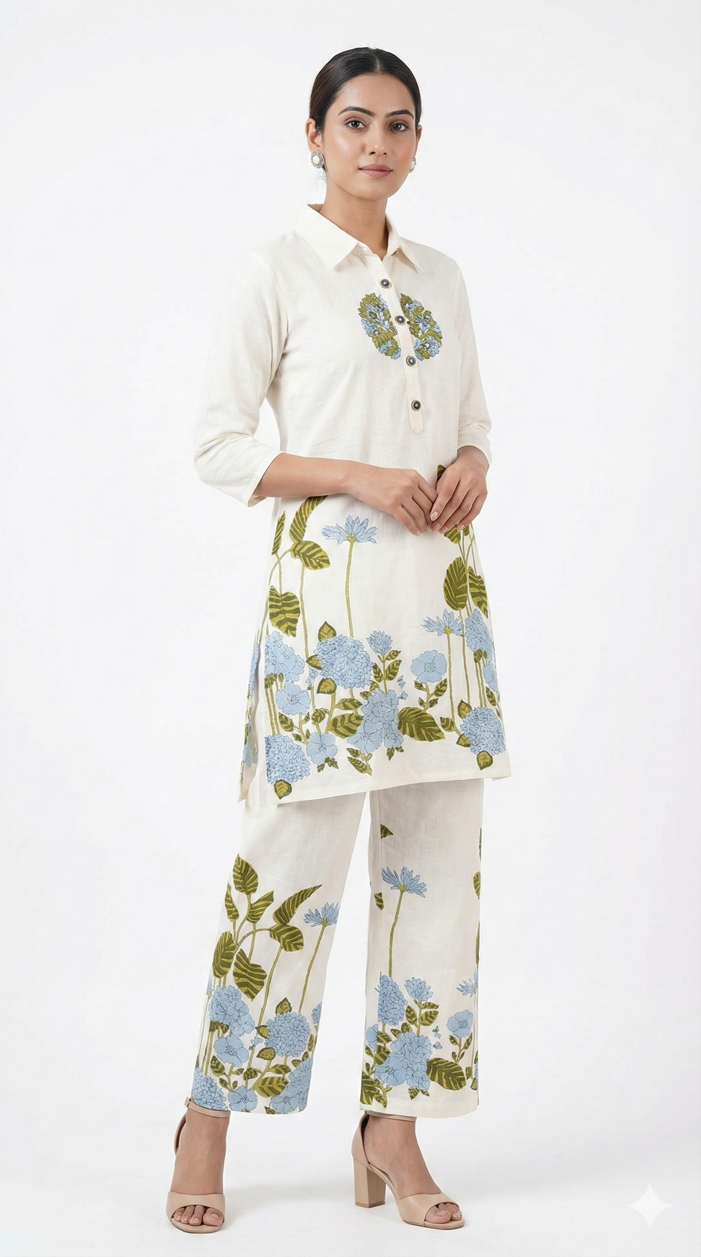 Garden Breeze Hydrangea Print Co-ord Set