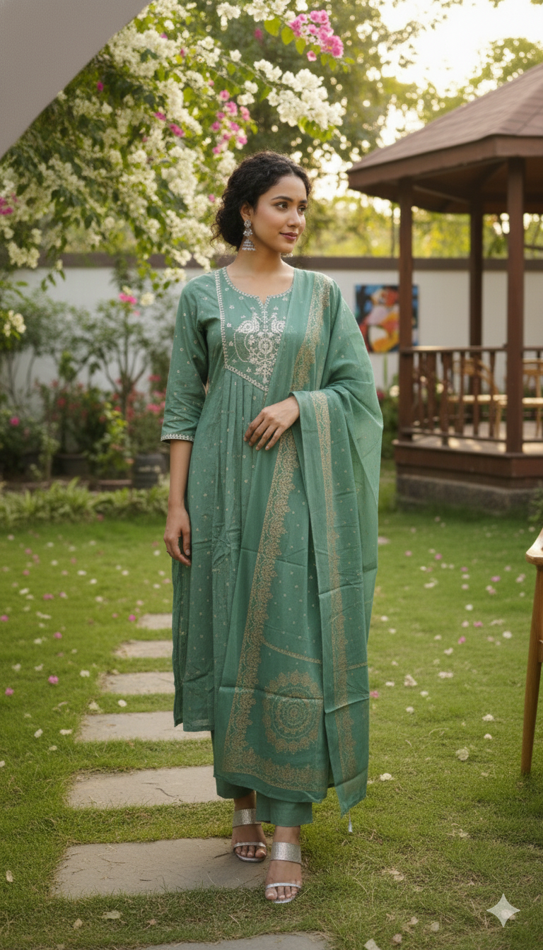 The Ethereal Anarkali Set