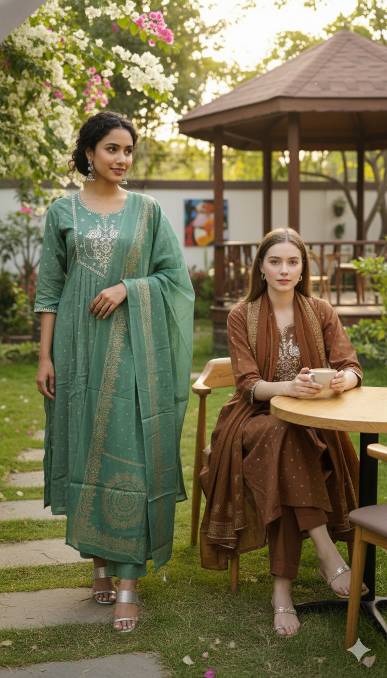 The Ethereal Anarkali Set