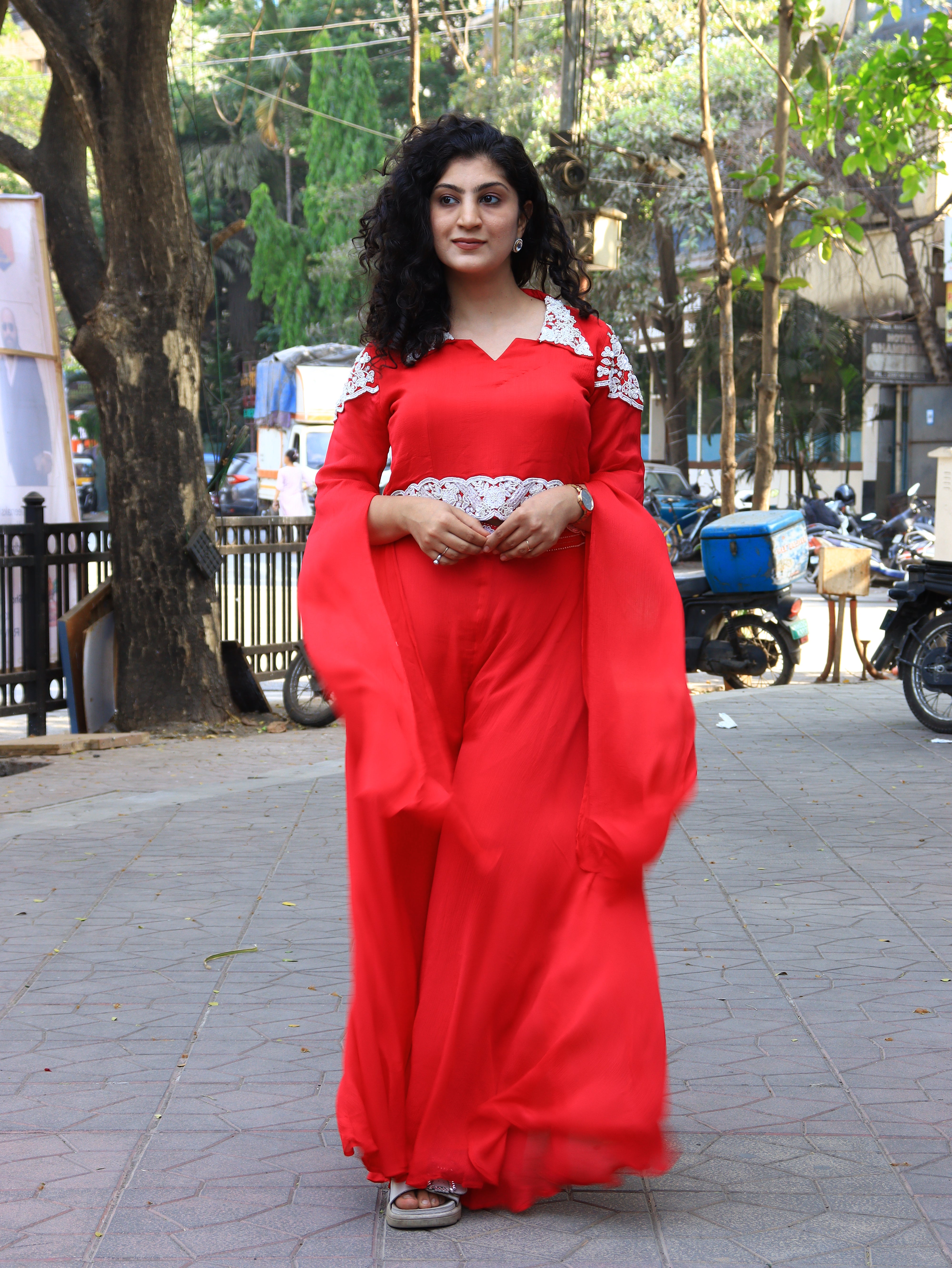 Royal Rani Pearl-Work Palazzo Set