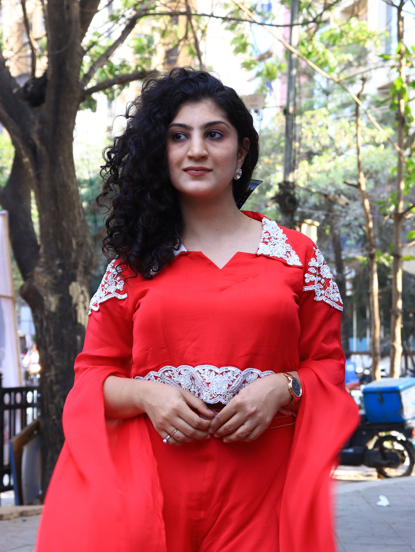 Royal Rani Pearl-Work Palazzo Set