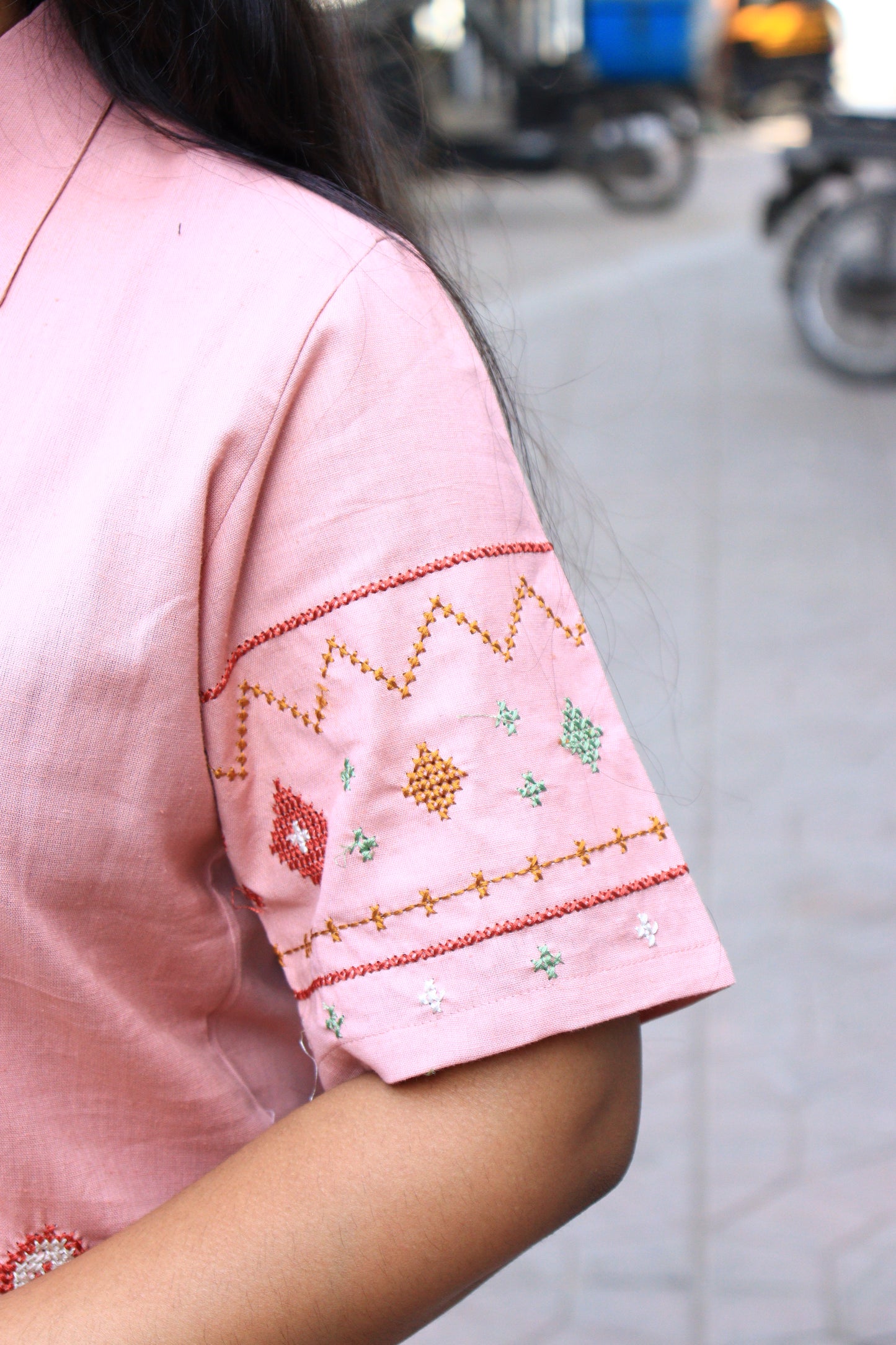 Blush Rose Embroidered Co-ord Set