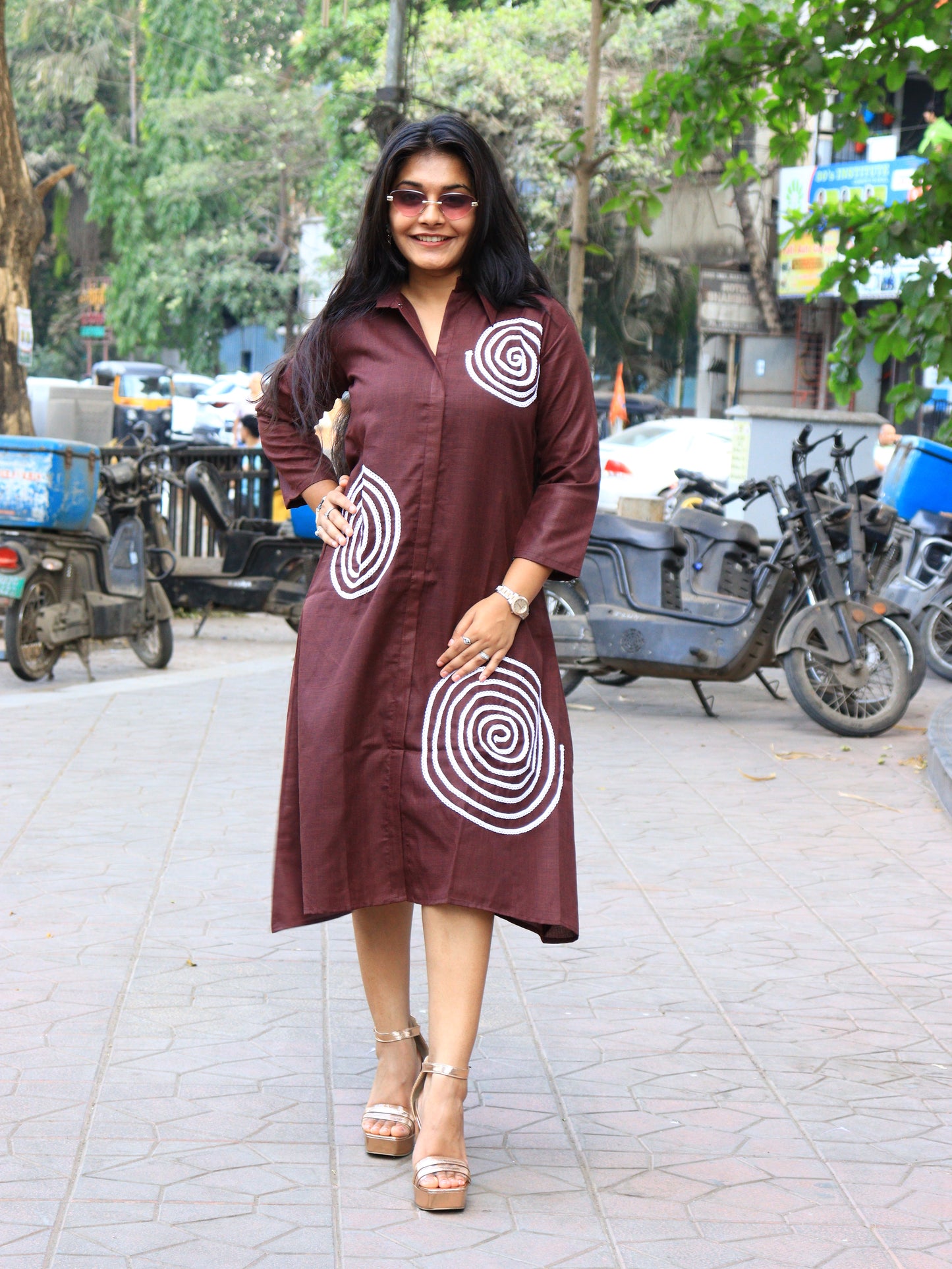 Contemporary Chic Cotton One-Piece