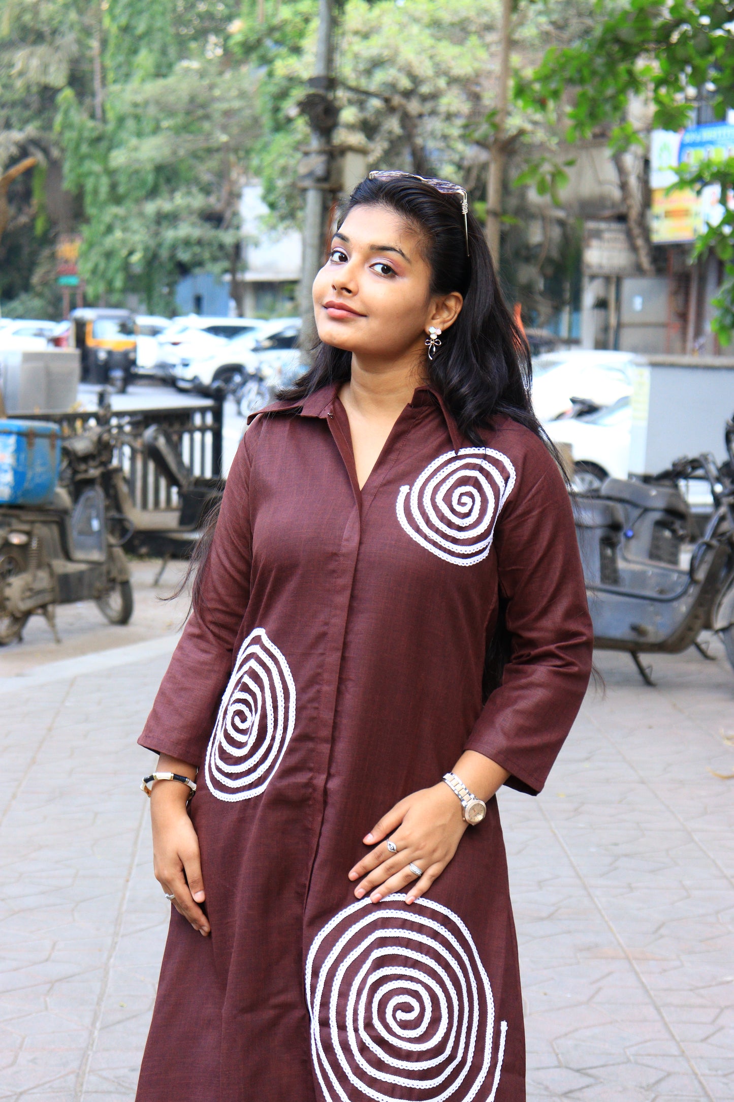 Contemporary Chic Cotton One-Piece