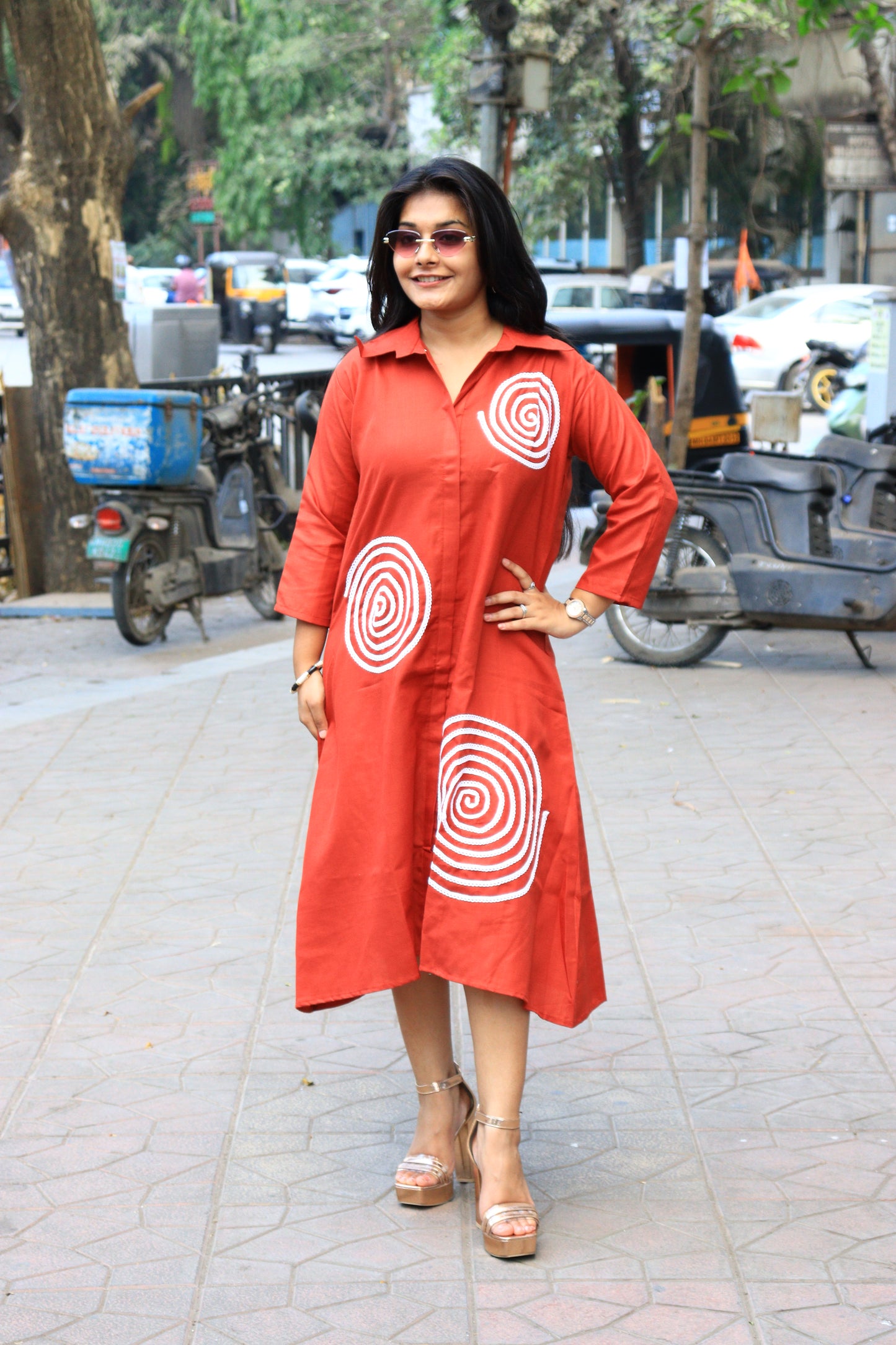 Contemporary Chic Cotton One-Piece