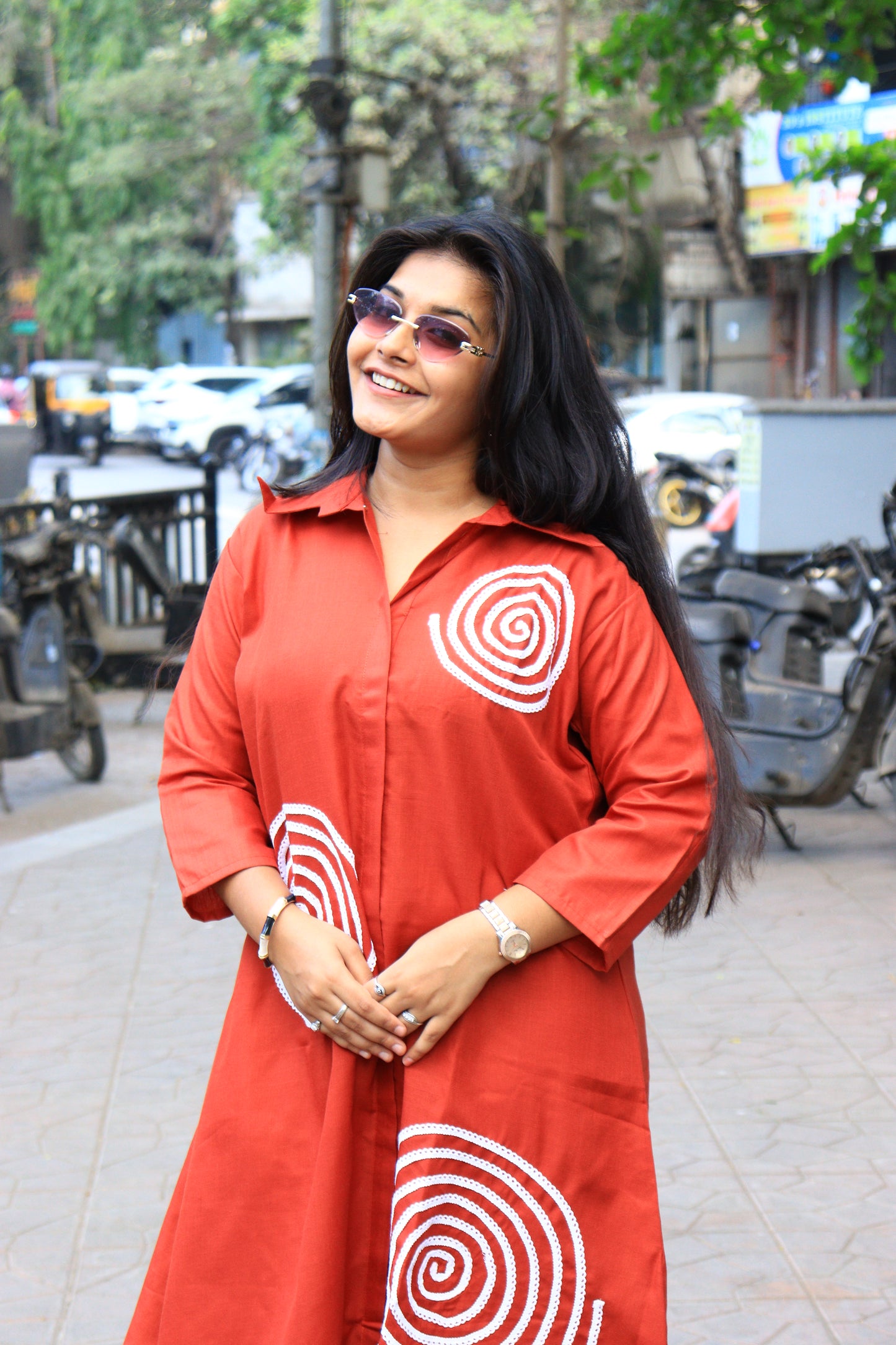 Contemporary Chic Cotton One-Piece