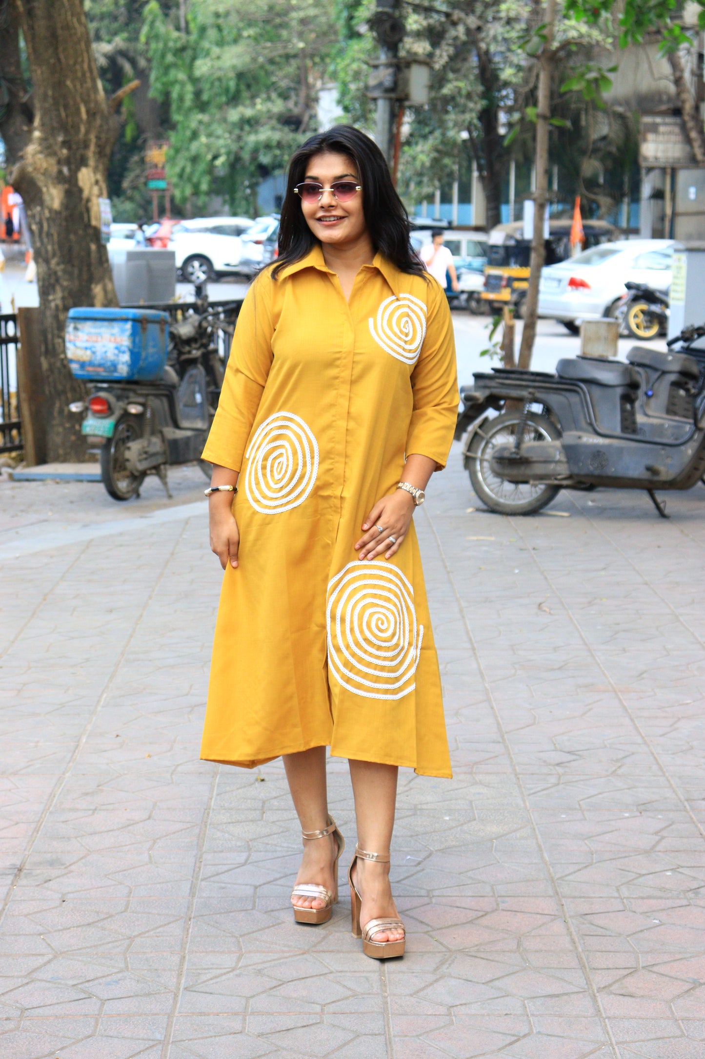 Contemporary Chic Cotton One-Piece