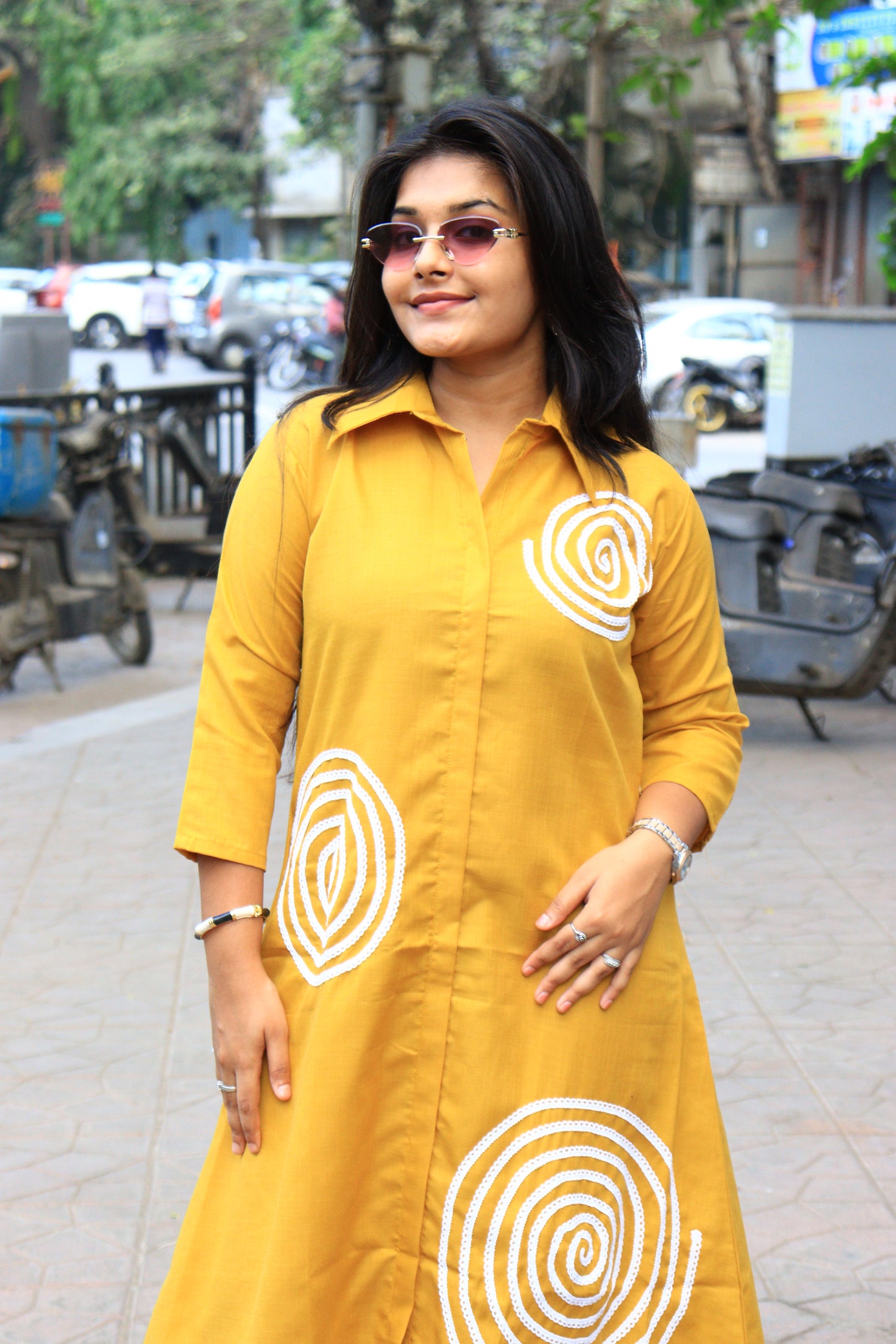 Contemporary Chic Cotton One-Piece