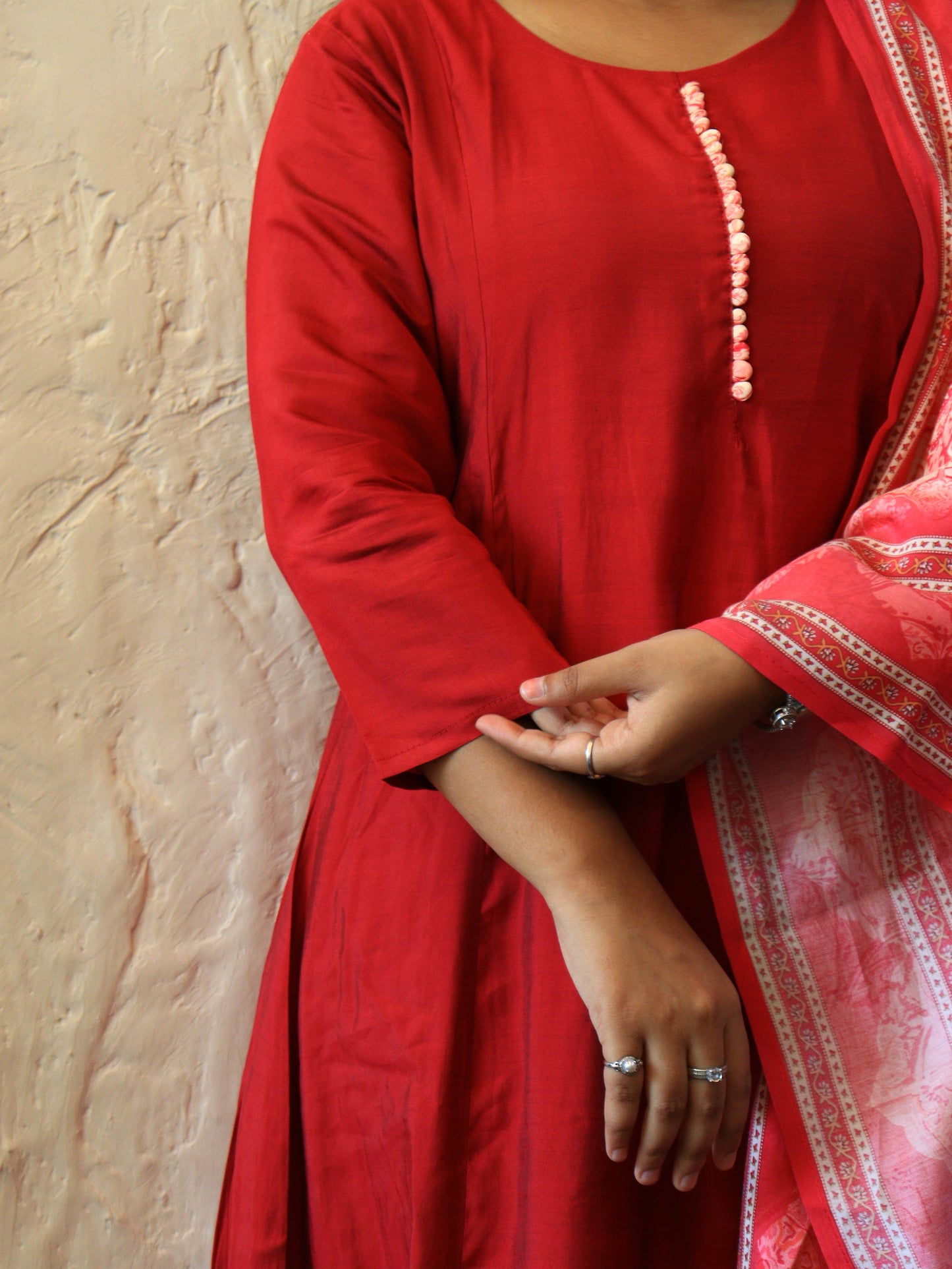The Aura Collection: Handcrafted Bordered Anarkalis