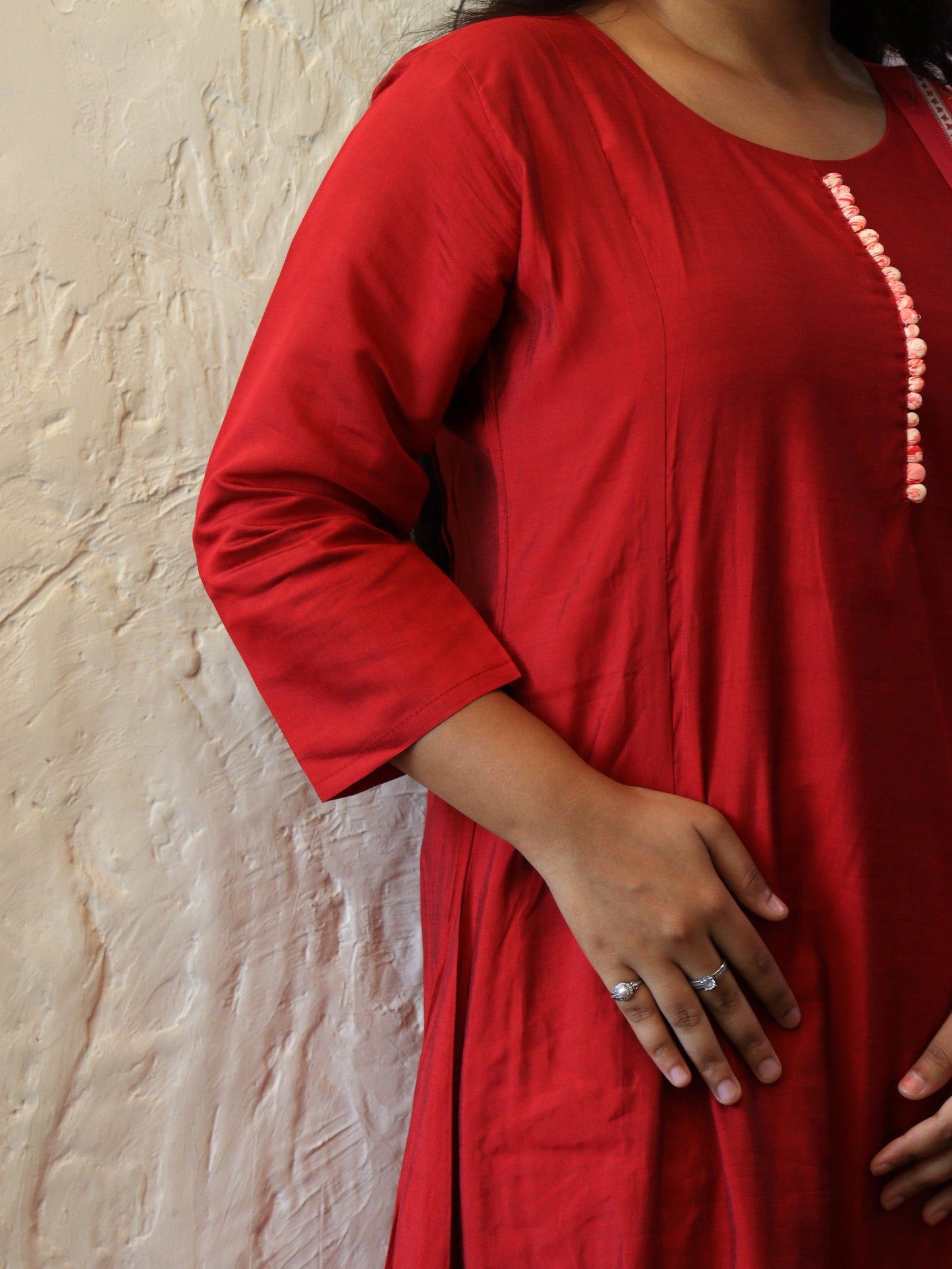 The Aura Collection: Handcrafted Bordered Anarkalis