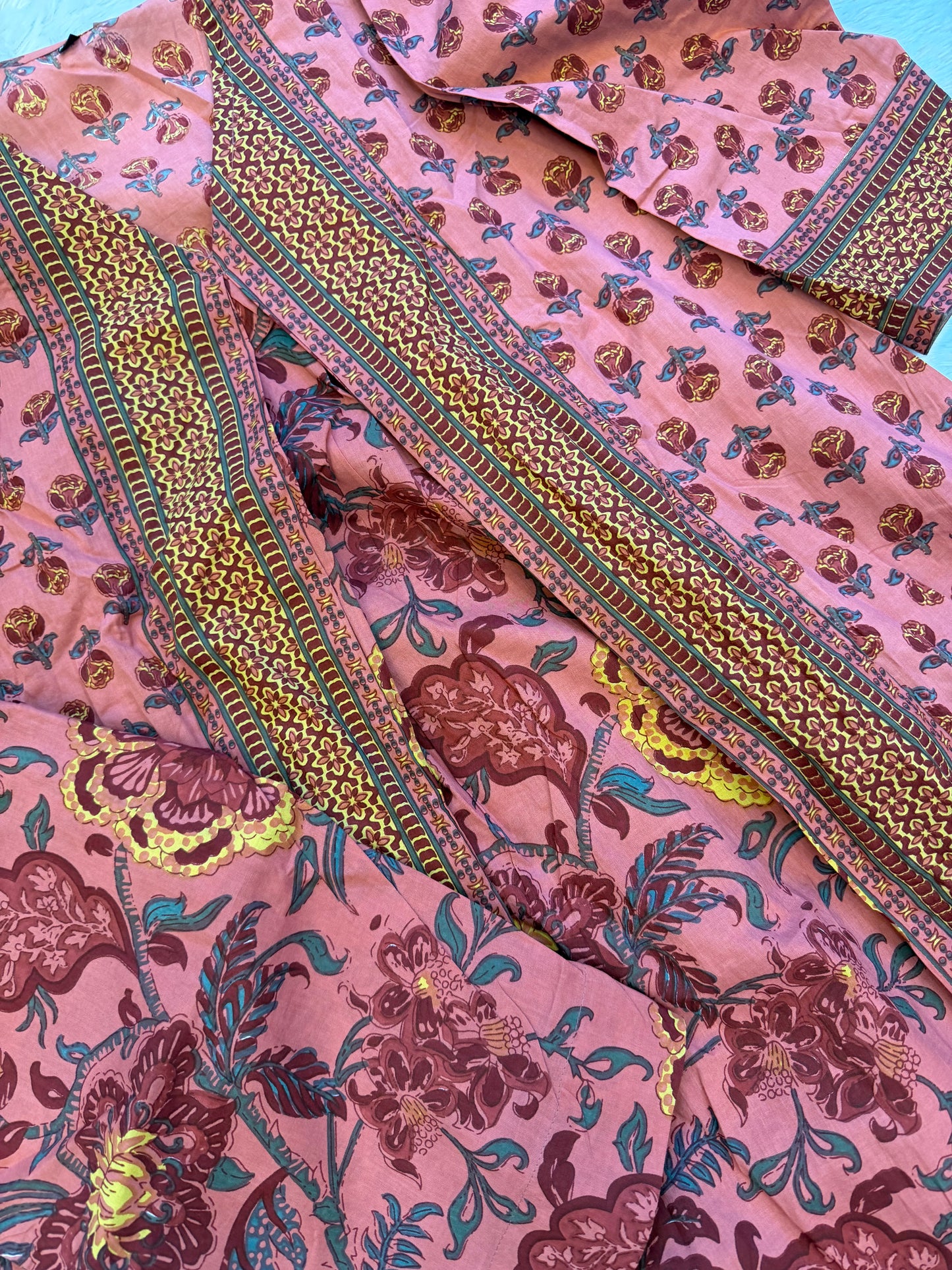 Rosewood Block Print Kurta Set