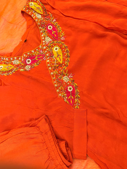 Handwork A-Line Kurta Set