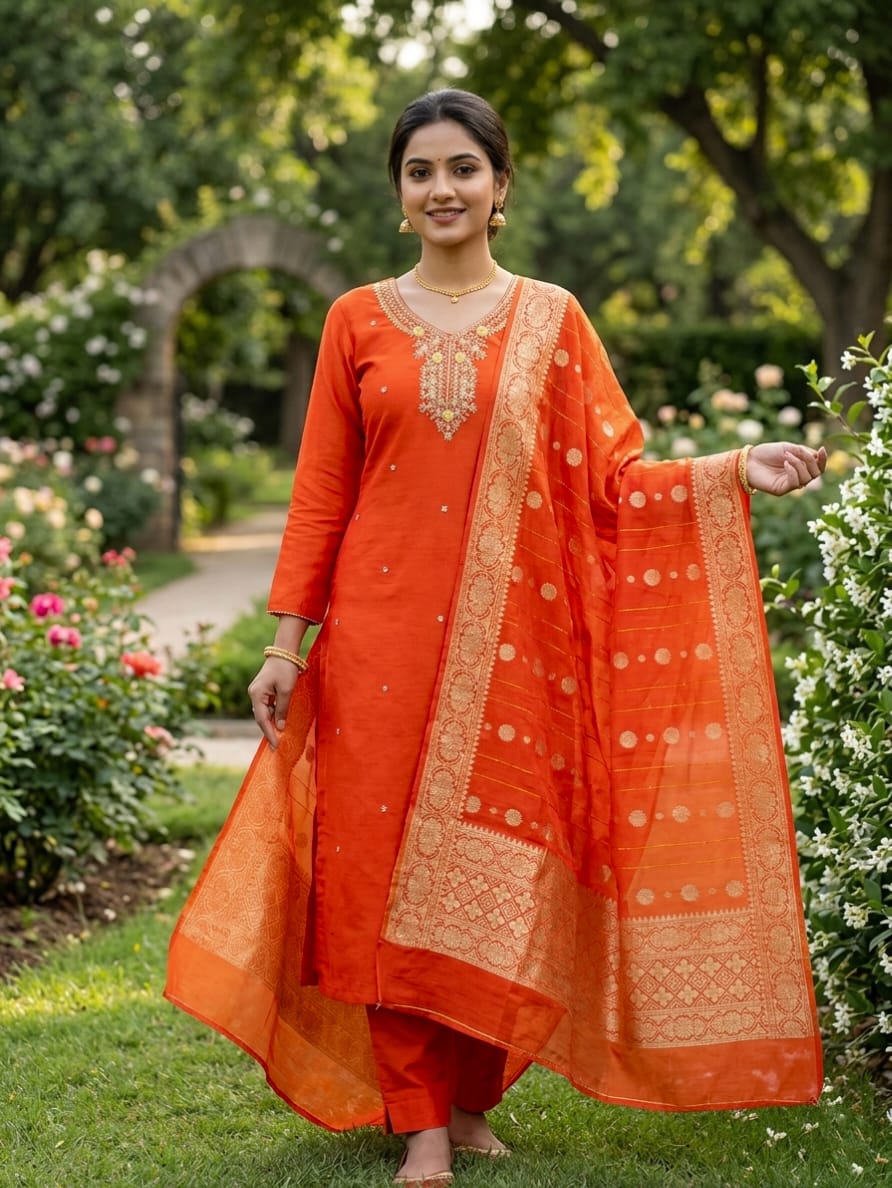 Premium Silk Ethnic Suit Set