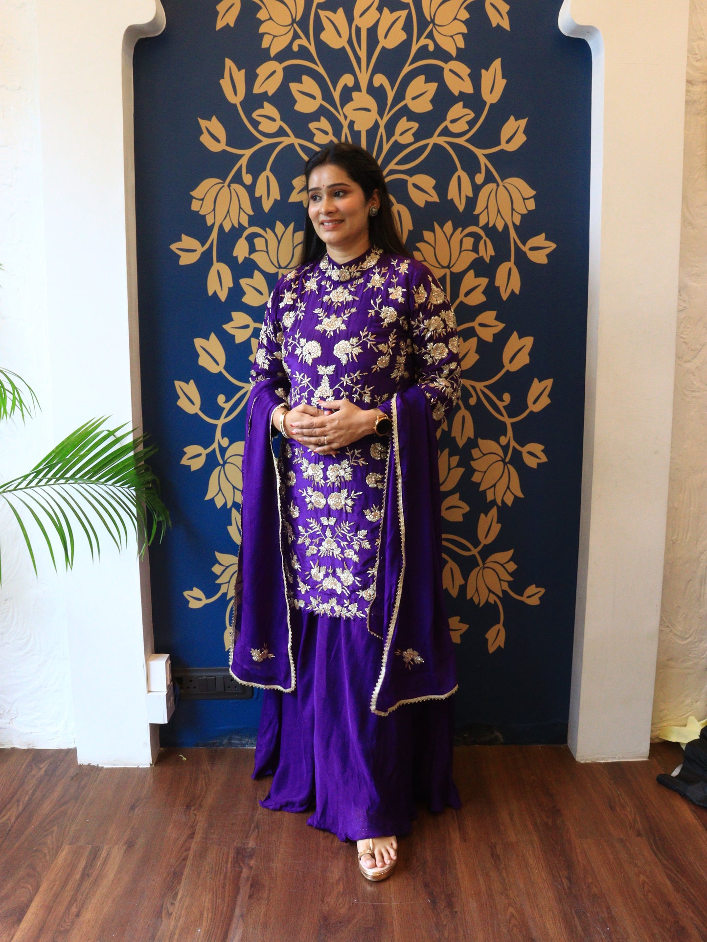 Royal Purple Handcrafted Suit Set