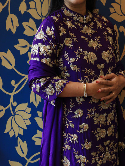 Royal Purple Handcrafted Suit Set