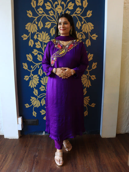 Handwork A-Line Kurta Set