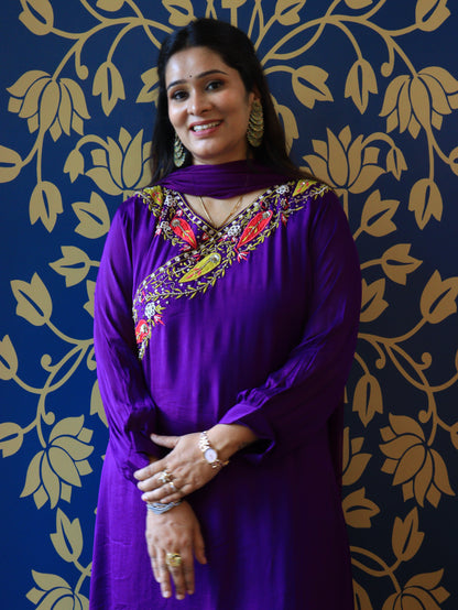 Handwork A-Line Kurta Set