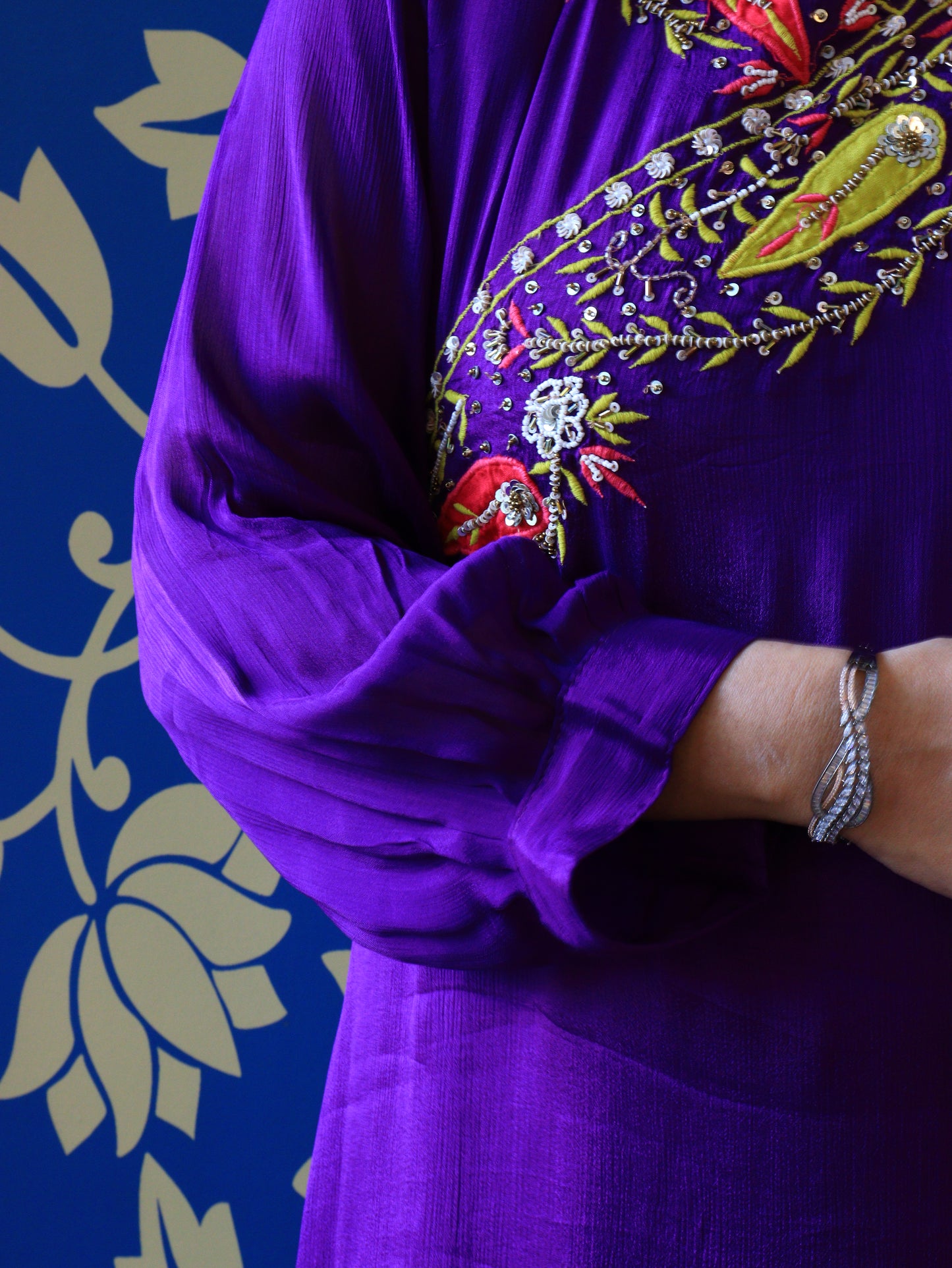 Handwork A-Line Kurta Set