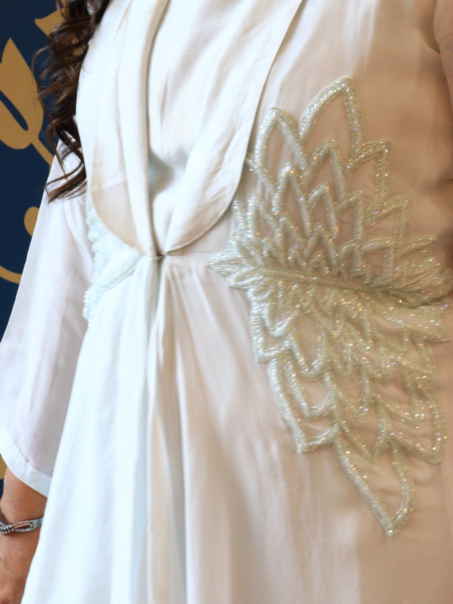 Layered Embellished Jacket Indo-western dress