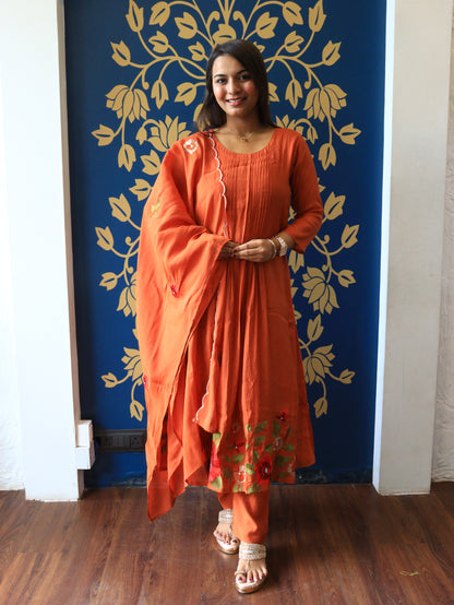 Gulbahar Hand-Embroidered Suit Set