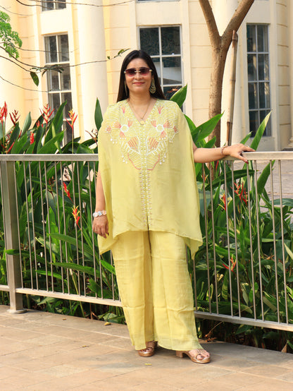 The Celestial Hand-Embellished Kaftan Set