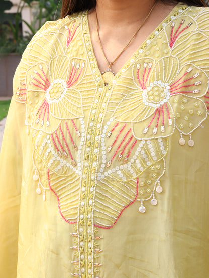 The Celestial Hand-Embellished Kaftan Set