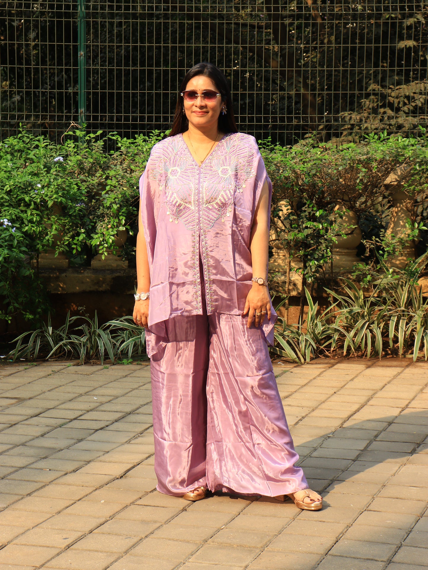 The Celestial Hand-Embellished Kaftan Set