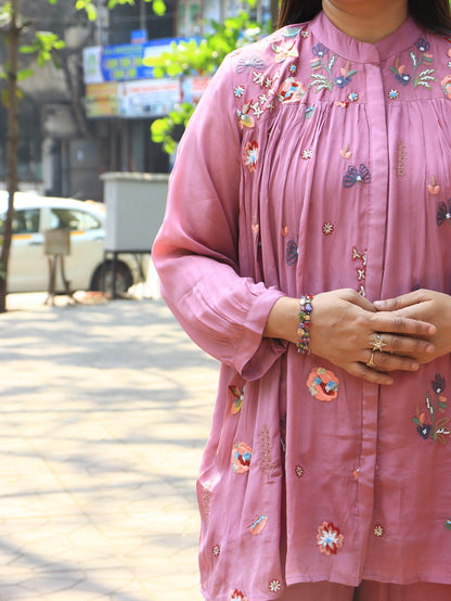 Floral Breeze Embroidered Coord Set