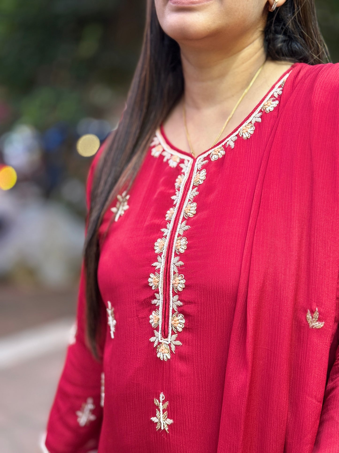 Festive feel Embroidered Kurta Set