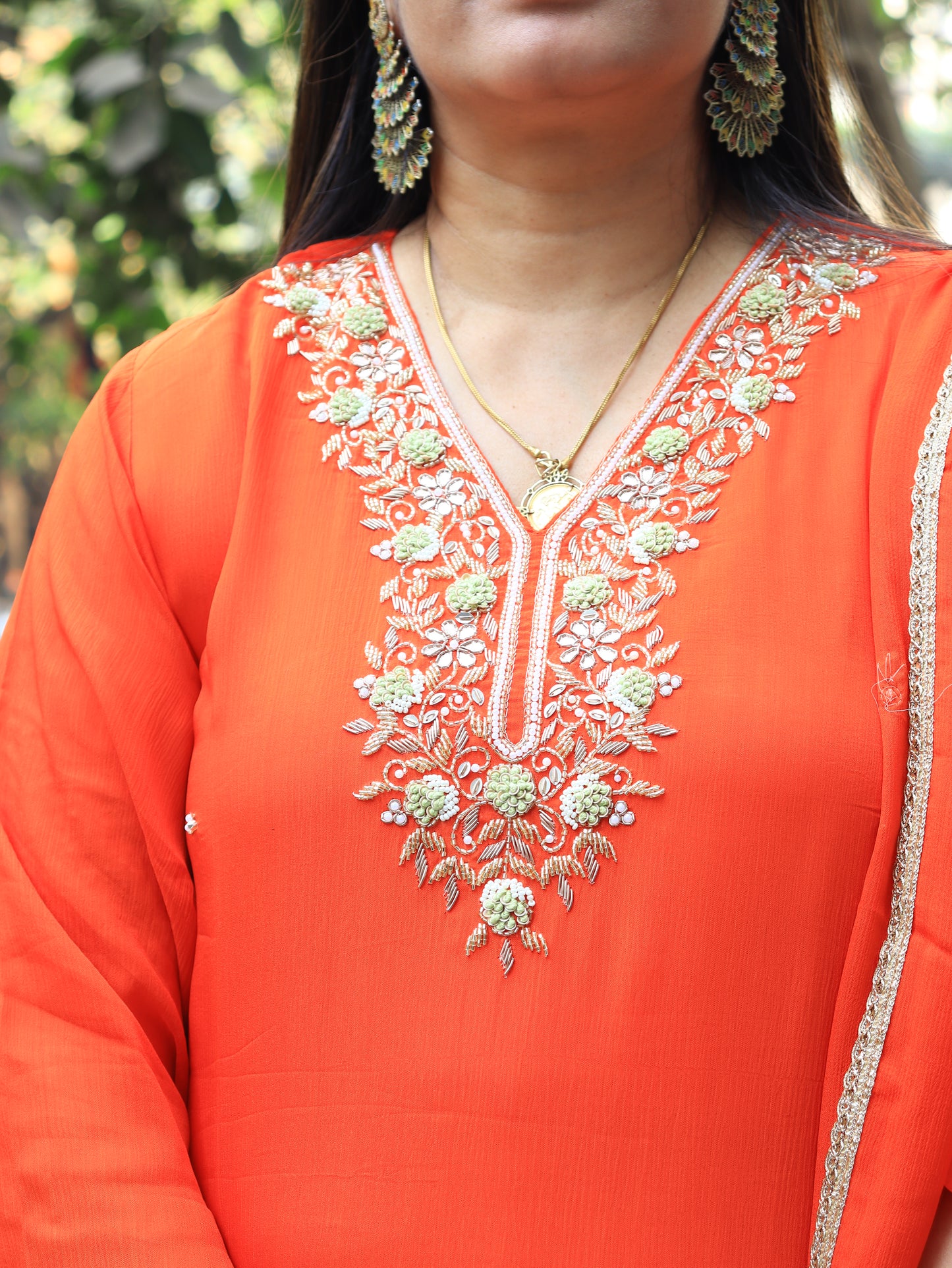 Party Wear Handwork Sharara Set