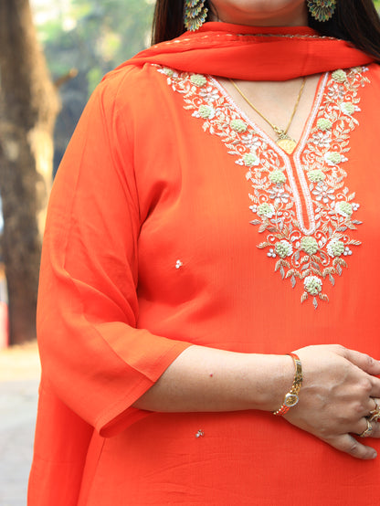 Party Wear Handwork Sharara Set