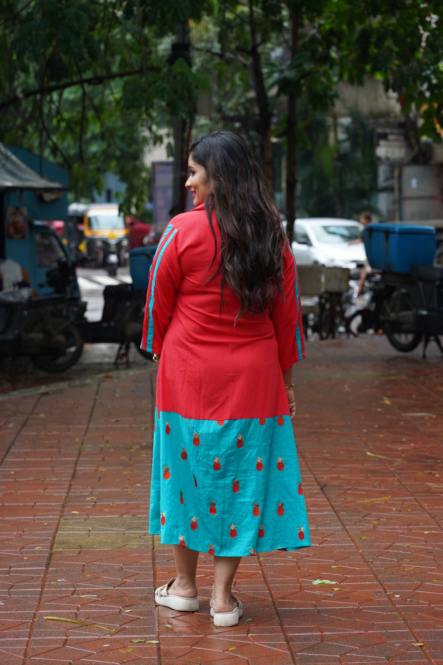 Coral Breeze Fusion Dress