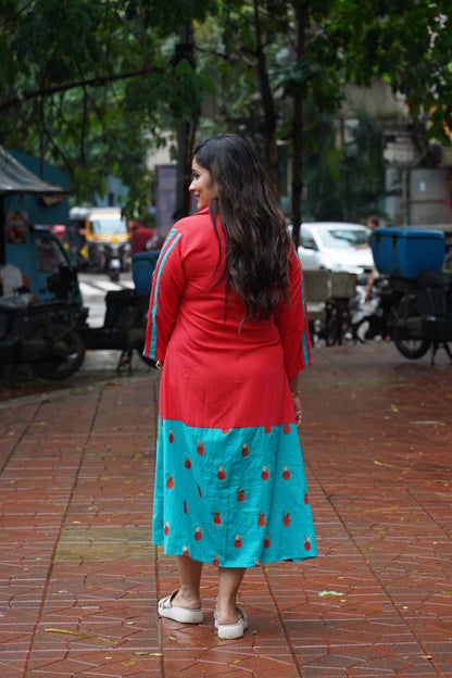 Coral Breeze Fusion Dress