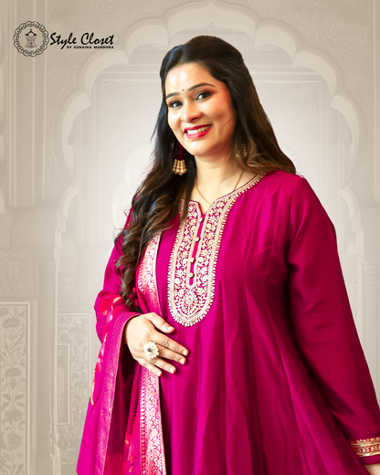 Magenta Anarkai Kurta Set