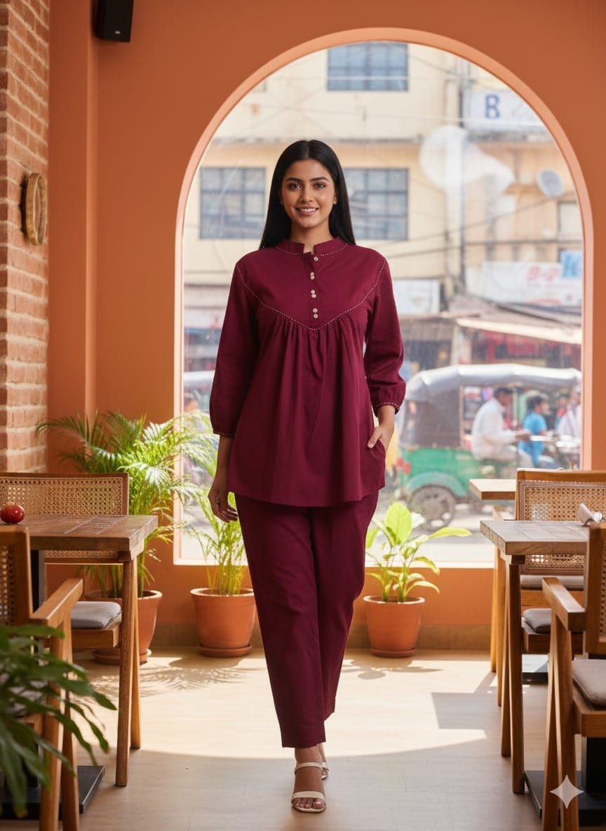 Elegant Maroon Coords