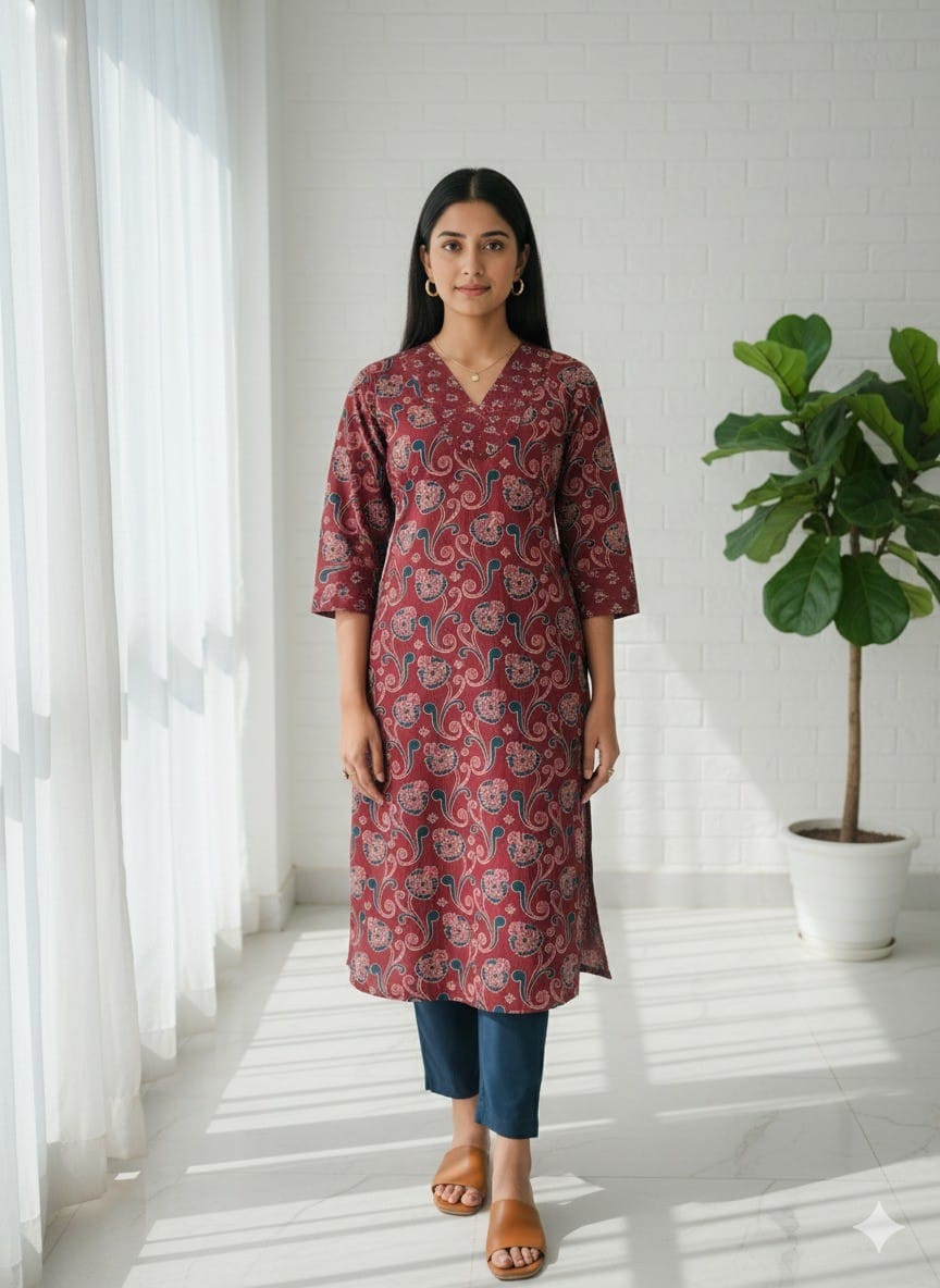 Jaipuri Print Kurta