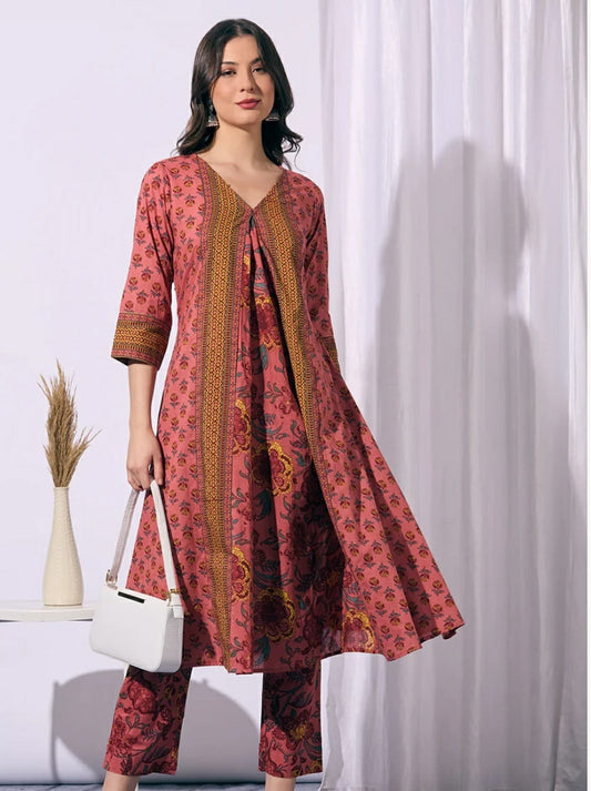 Rosewood Block Print Kurta Set