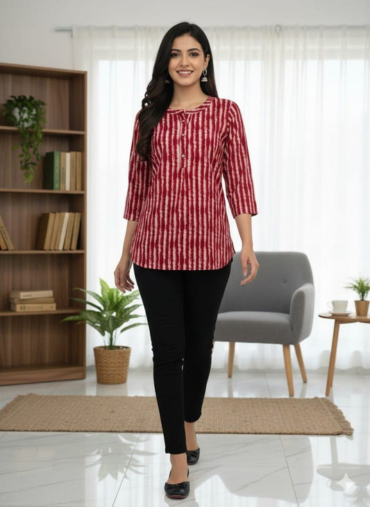 Printed Stripes Kurta