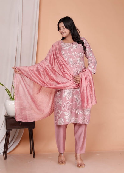 Floral Elegance Printed Kurta Set
