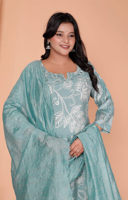 Floral Elegance Printed Kurta Set